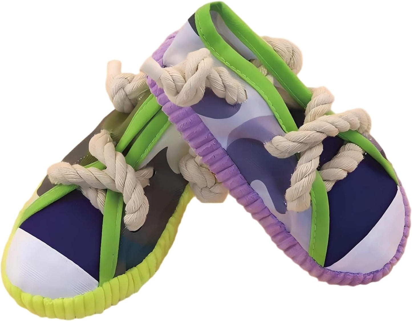 Dog chew Toys, New Creative Shoe Shaped Toys, Interactive squeaking Shoe Toys Suitable for Small to Medium-Sized Dogs, Dog Toys for pet Training and Teeth Cleaning (Purple)