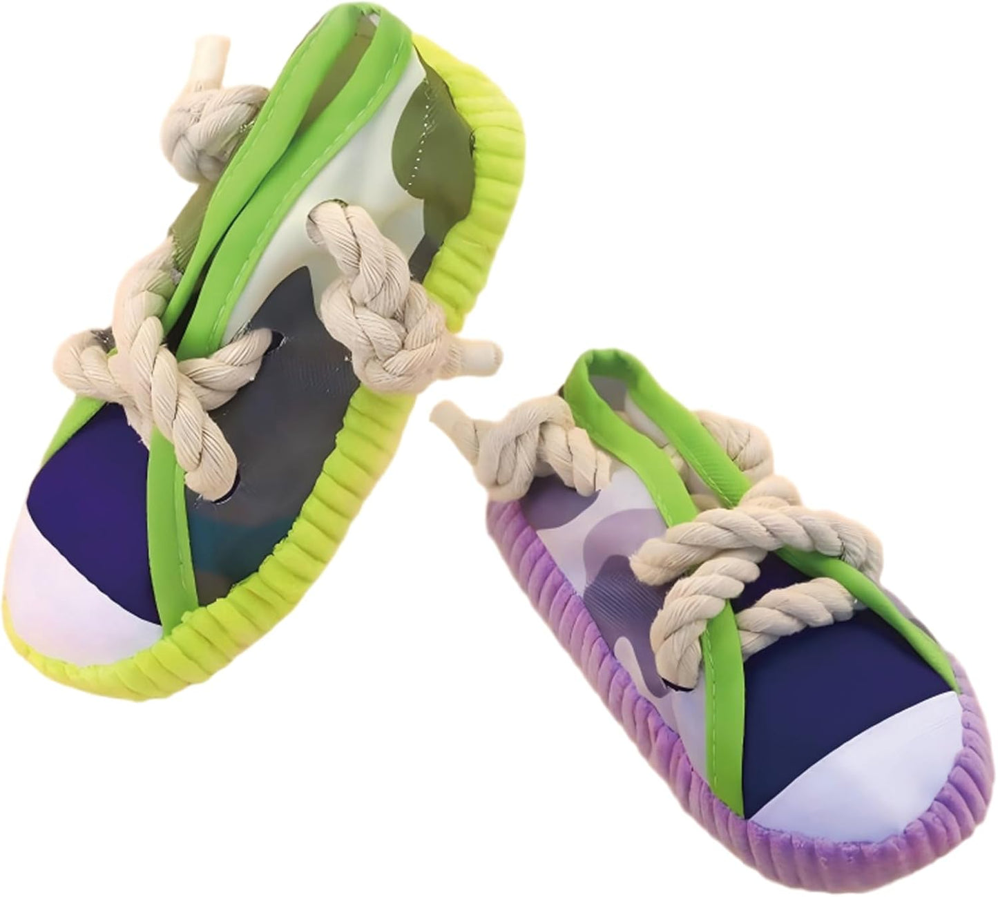 Dog chew Toys, New Creative Shoe Shaped Toys, Interactive squeaking Shoe Toys Suitable for Small to Medium-Sized Dogs, Dog Toys for pet Training and Teeth Cleaning (Purple)