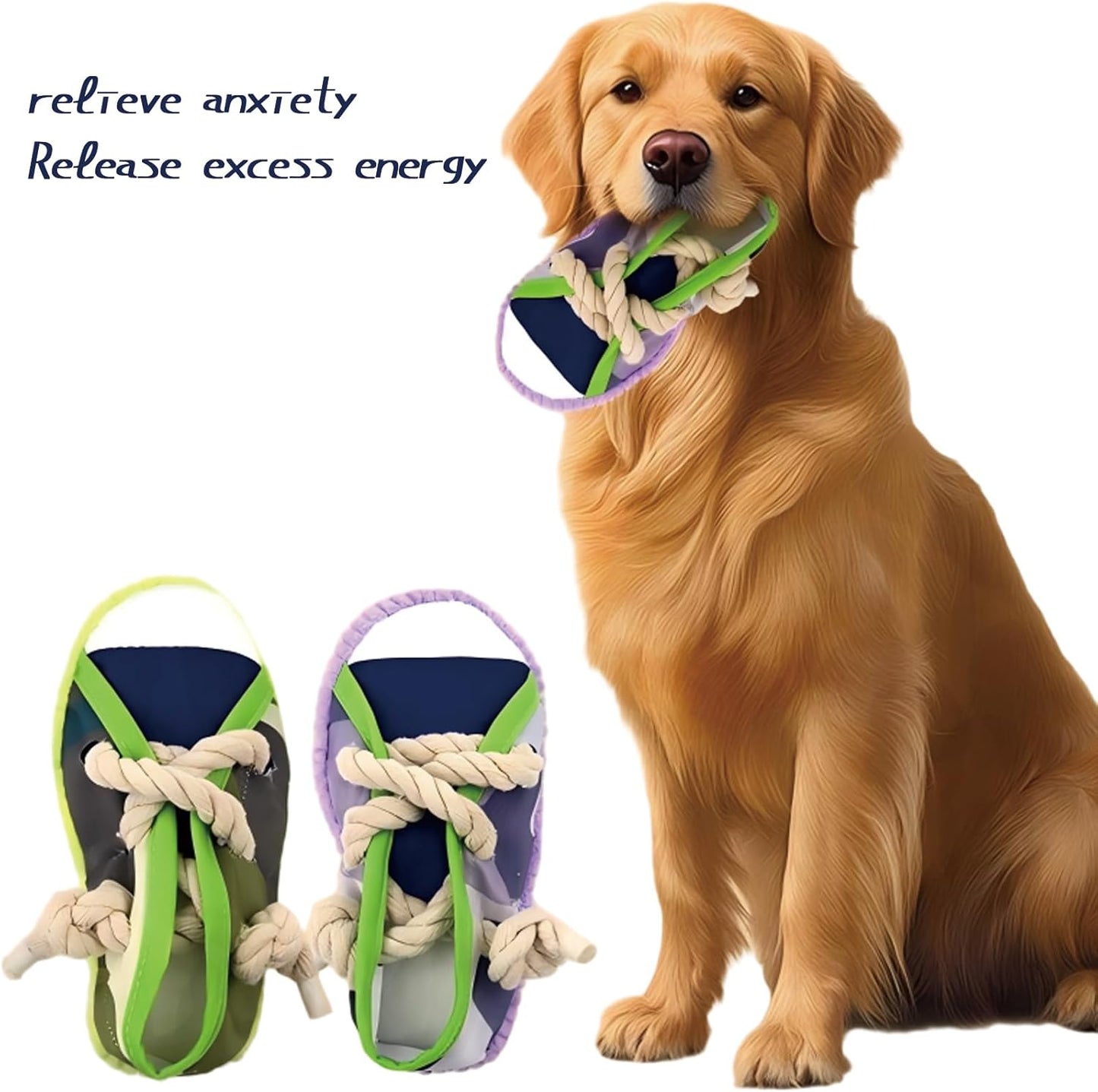 Dog chew Toys, New Creative Shoe Shaped Toys, Interactive squeaking Shoe Toys Suitable for Small to Medium-Sized Dogs, Dog Toys for pet Training and Teeth Cleaning (Purple)