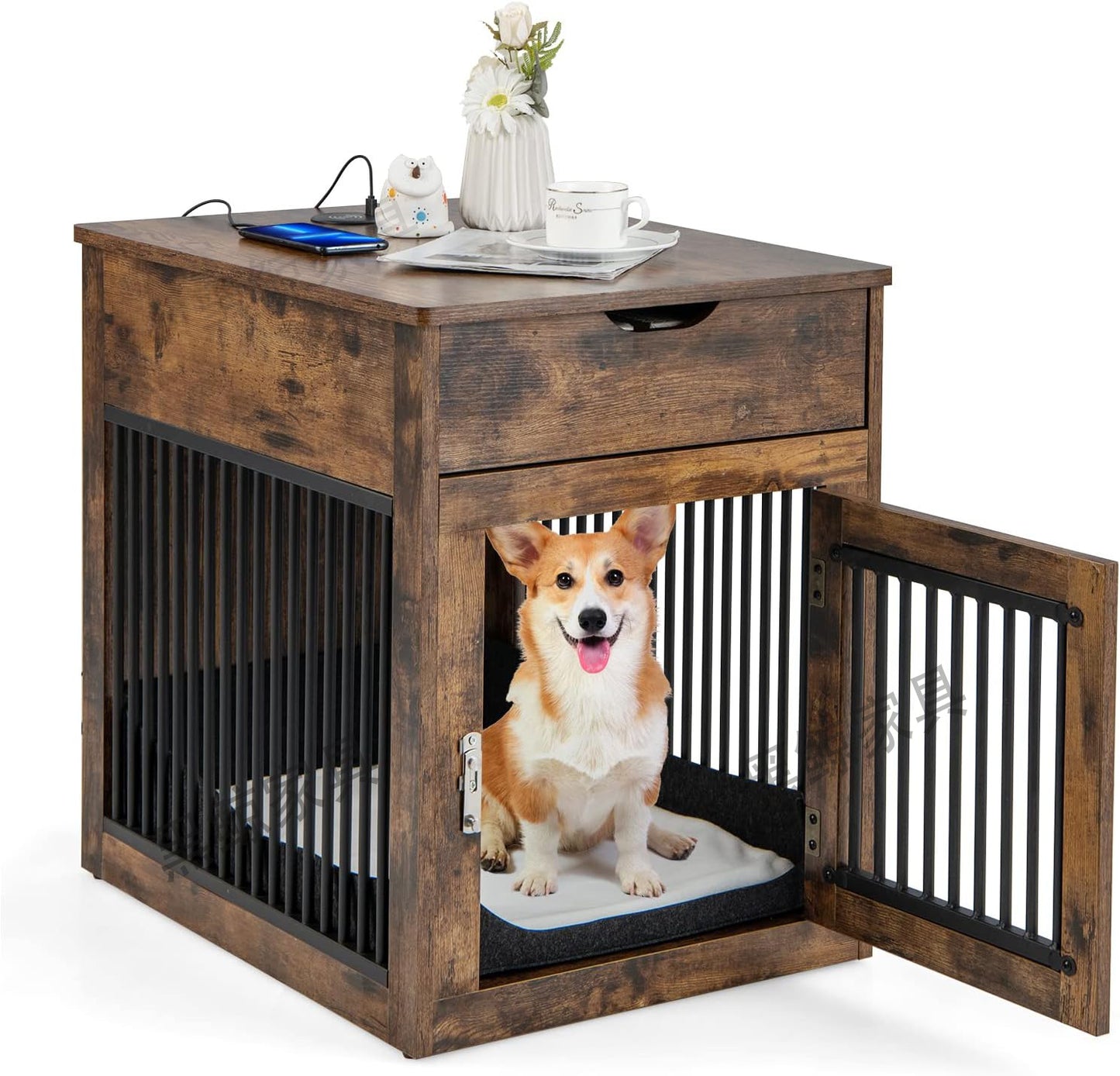 Modern Minimalist Pet Cabinet & Dog Crate