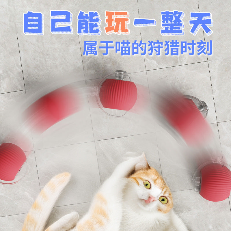 Smart Rolling Ball - Electric Pet Toy for Cats & Dogs, Self-Entertaining Interactive Ball with String, Pet Supplies