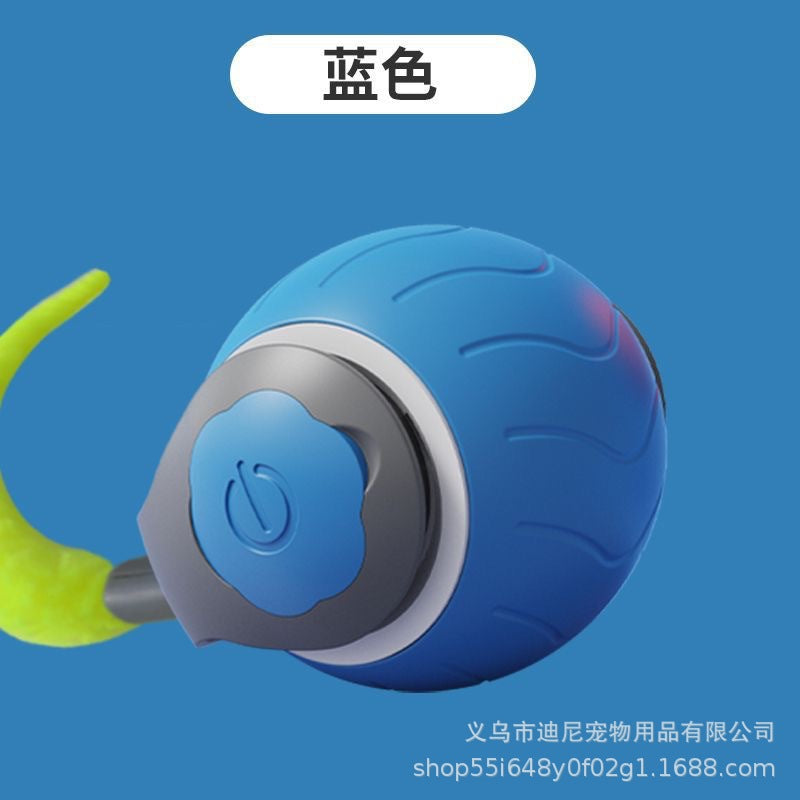 Smart Rolling Ball - Electric Pet Toy for Cats & Dogs, Self-Entertaining Interactive Ball with String, Pet Supplies