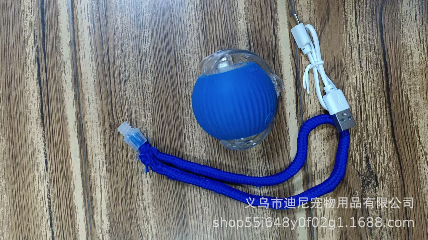 Smart Rolling Ball - Electric Pet Toy for Cats & Dogs, Self-Entertaining Interactive Ball with String, Pet Supplies