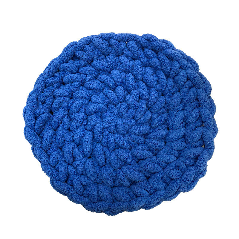 Four-Season Pet Mat - Handwoven Warm Knitted Pet Floor Mat, Dog & Cat Bed Pad, Fleece Carpet