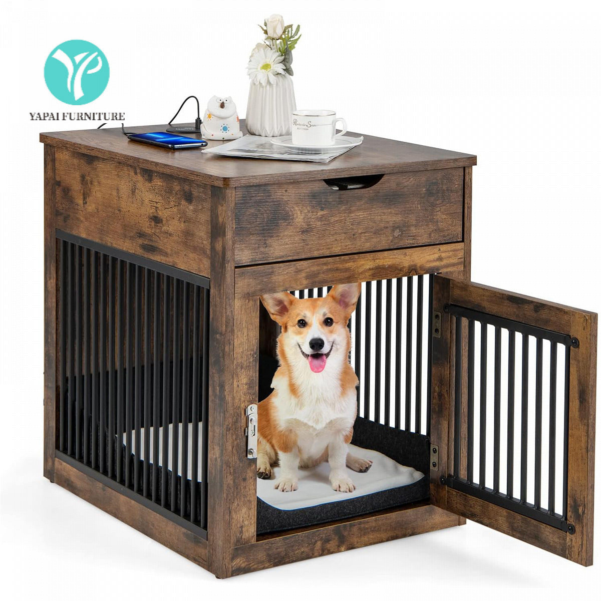 Modern Minimalist Pet Cabinet & Dog Crate